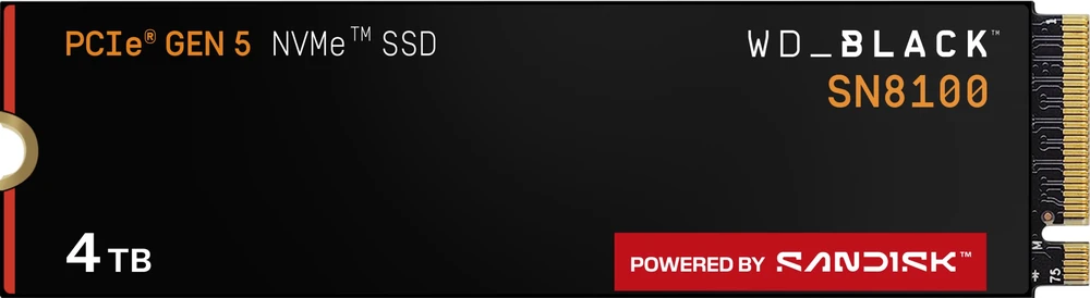 Western Digital Dysk SSD SanDisk SN8100 4TB M.2 2280 PCI-E x4 Gen5 NVMe (WDS400T1X0M)