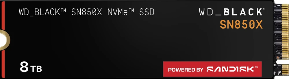 Sandisk SSD - Western Digital Juodas WDS800T2XHE 8 TB M.2 PCIe 4.0 NVMe