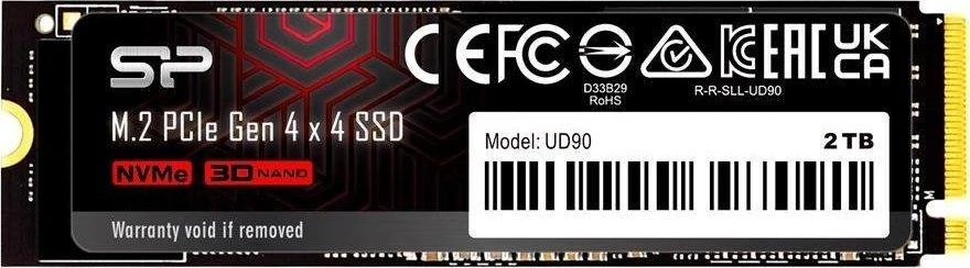 „Silicon Power UD90“ 2 TB M.2 PCI Express 4.0 NVMe 3D NAND kietasis diskas