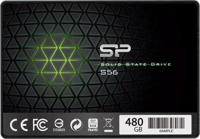 Silicon Power | S56 | 480 GB | SSD form factor 2.5" | Solid-state drive sąsaja SATA | Skaitymo greitis 560 MB/s | Rašymo greitis 530 MB/s