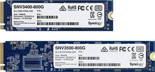 SYNOLOGY SNV3410 400GB M.2 NVMe SSD PCIe 3.0 x4 3000MB/s skaitymas 750MB/s rašymas