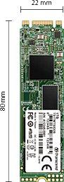 Transcend SSD 830S M.2 2280 SATA III 6Gb/s, 128GB, R/W 560/520 MB/s