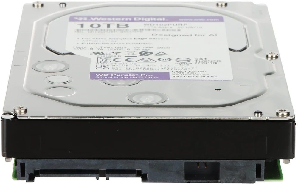 Western Digital HDD-WD102PURP 10TB 24/7 VAKARŲ SKAITMENINIS ĮRAŠYMO DISKAS