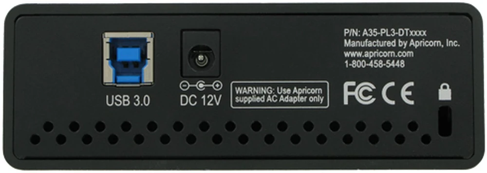 Kietasis diskas Dysk zewnętrzny HDD Apricorn Aegis Padlock DT zewnętrzny dysk twarde 12 TB USB Typu B 2.0/3.2 Gen 1 (3.1 Gen 1) Juodas