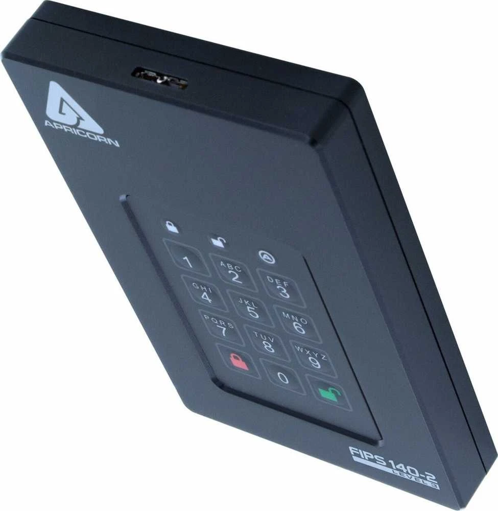 Kietasis diskas Dysk zewnętrzny HDD Apricorn Apricorn Aegis Fortress L3 2000 GB Juodas