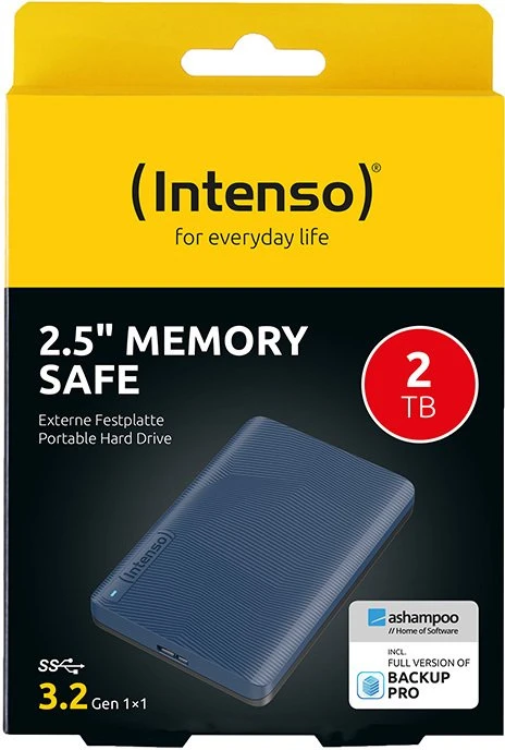 Dysk zewnętrzny HDD Intenso Išorinis kietasis diskas HDD INTENSO 2000 GB Colour Mėlyna 6029585