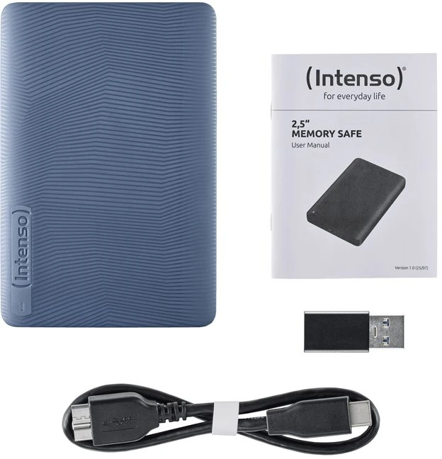 Dysk zewnętrzny HDD Intenso Išorinis kietasis diskas HDD INTENSO 2000 GB Colour Mėlyna 6029585