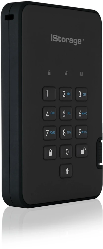 Kietasis diskas Disk zewnętrzny HDD iStorage diskAshur2 4TB Juodas (IS-DA2-256-4000-B)