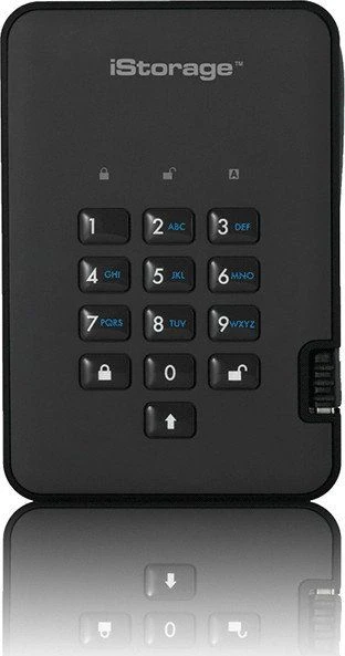 Kietasis diskas Disk zewnętrzny HDD iStorage diskAshur2 2TB Juodas (IS-DA2-256-2000-B)