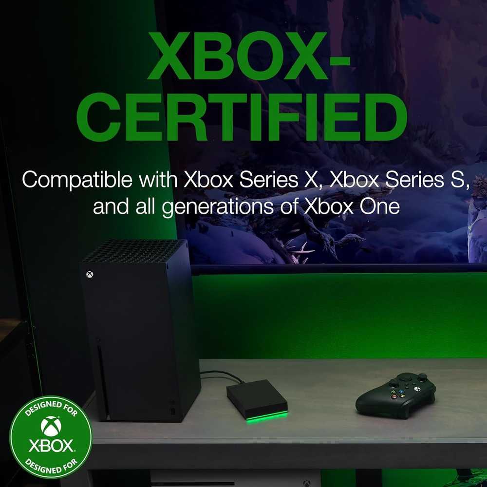Kietasis diskas Seagate ŽAIDIMŲ DISKAS „XBOX 5TB“ Juodas - 2,5 colio USB3.2 GEN1