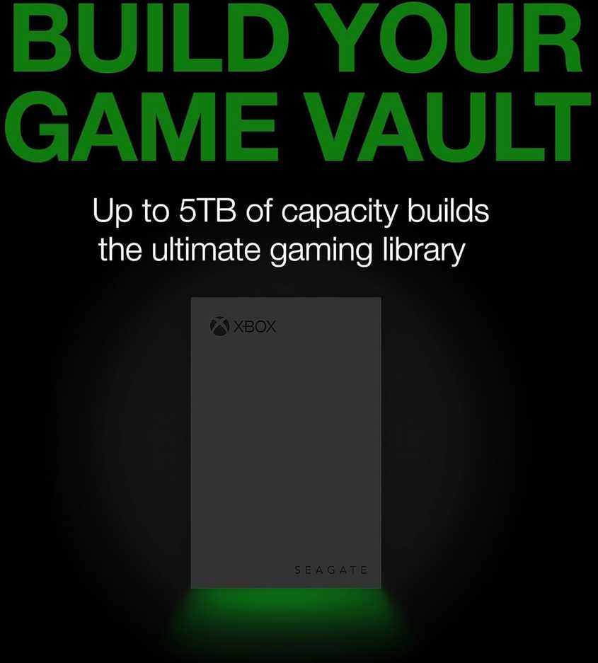 Kietasis diskas Seagate ŽAIDIMŲ DISKAS „XBOX 5TB“ Juodas - 2,5 colio USB3.2 GEN1