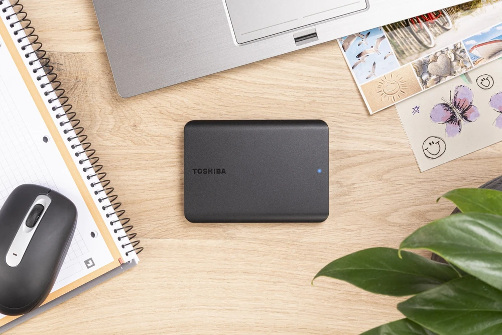 Toshiba Išorinis kietasis diskas Canvio Basics Excl (2.5" 4TB, USB3.2 Gen 1, Juodas)