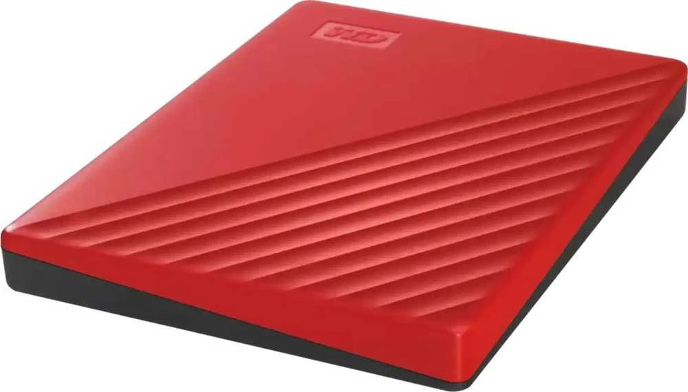 Išorinis kietasis diskas HDD Western Digital My Passport (6TB, USB 3.2) Raudona