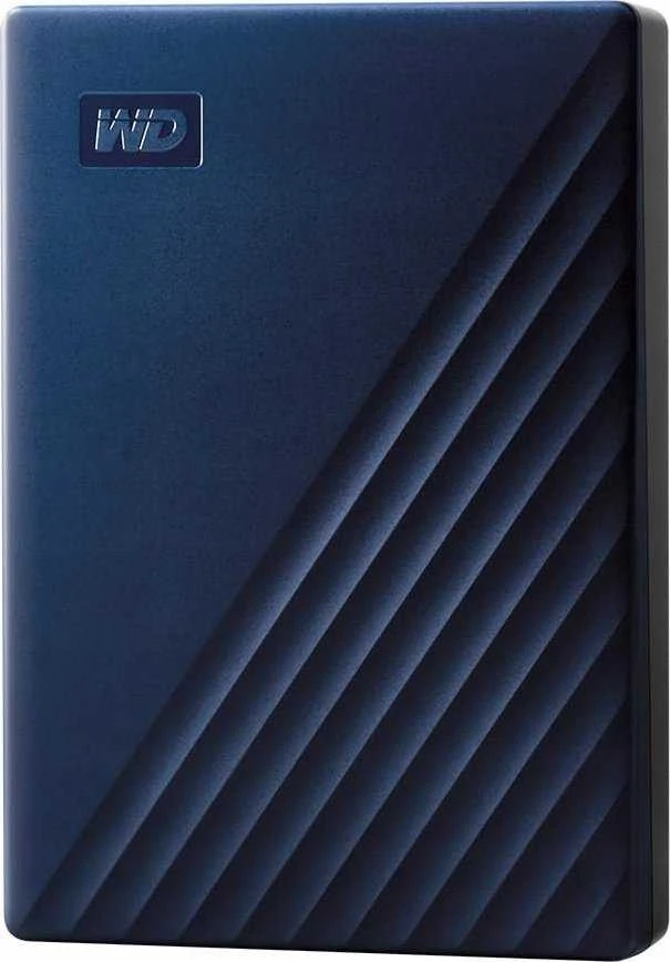 Kietasis diskas Western Digital My Passport Ultra 6TB Mėlyna USB-C/USB3.0 HDD 2,5" metalo apdaila RTL nešiojamas išorinis