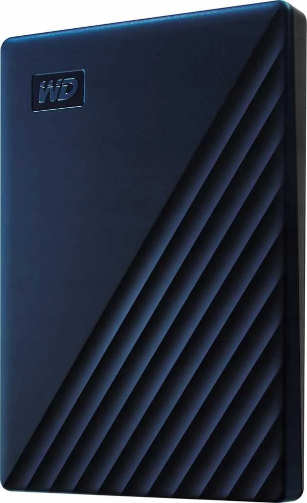 Kietasis diskas Western Digital My Passport Ultra 6TB Mėlyna USB-C/USB3.0 HDD 2,5" metalo apdaila RTL nešiojamas išorinis