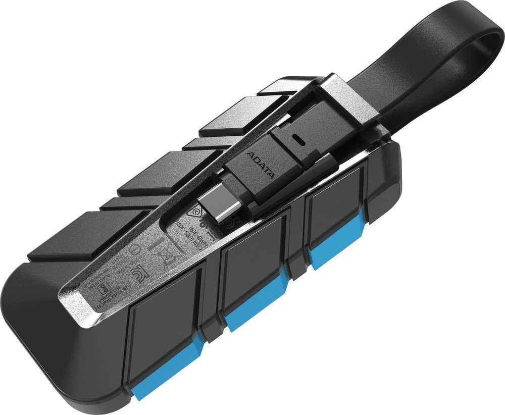 ADATA SC740 Išorinis kietasis diskas SSD 2 TB, Externe SSD - juodas/mėlynas, USB-C 3.2 Gen 2 (10 Gbit/s)