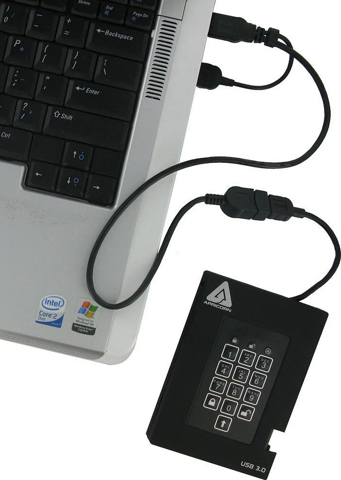 Kietasis diskas Dysk zewnętrzny SSD Apricorn Aegis Padlock Fortress 512GB Juodas (A25-3PL256-S512F)