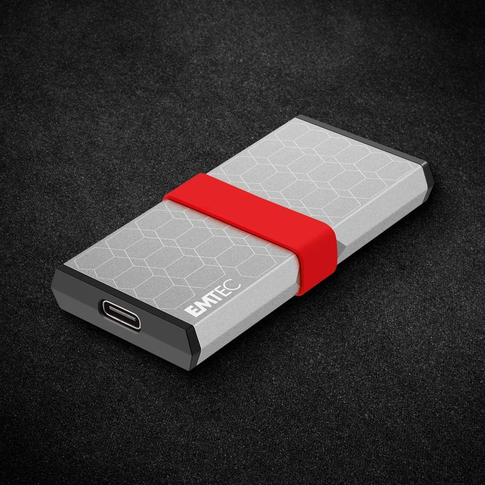 Kietasis diskas Emtec X205 Mini USB 3.2 Gen 2x2 512GB Sidabrinė išorinis SSD (ECSSD512GX205)