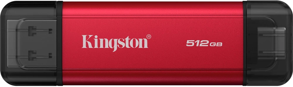 Kietasis diskas „Kingston Technology“ 512 GB nešiojamasis SSD diskas su dviem USB-A/C jungtimis, iki 1050 MB/s USB 3.2 Gen 2