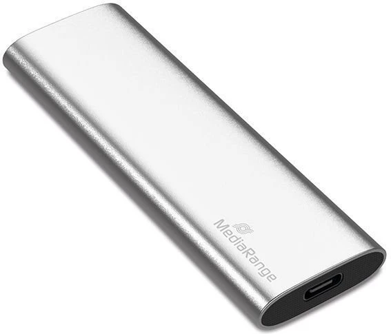 Dysk zewnętrzny SSD MediaRange Išorinis kietasis diskas SSD||Skaitymo greitis 450 MB/s|Rašymo greitis 420 MB/s|Form factor M.2|NVMe Yes| 120 GB|MR1100