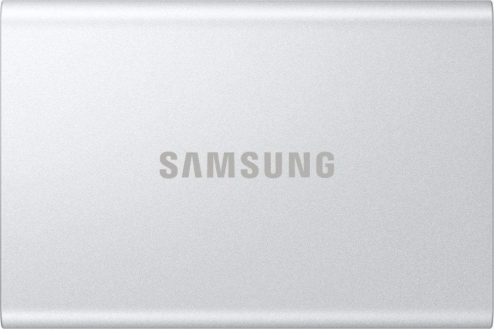Kietasis nešiojamasis SSD diskas Samsung T7 Resurrected 2TB“, 1050 MB/s skaitymo ir 1000 MB/s įrašymo sparta.