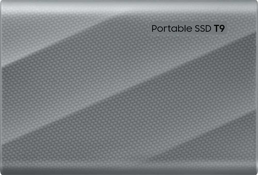 Kietasis diskas SAMSUNG dysk T9 Pilkas; 2TB; USB 3.2 Gen.2; MU-PK2T0G/WW