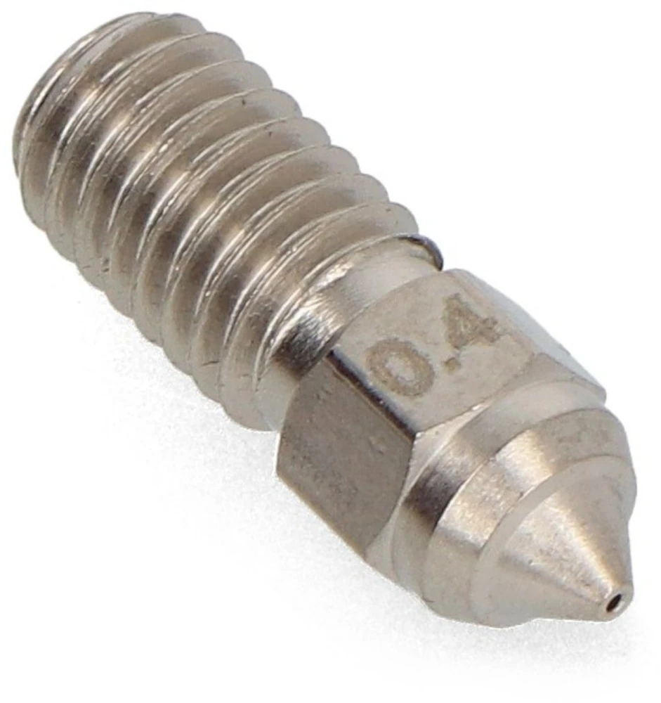 Grūdinto plieno 0.4 mm 3D spausdintuvo antgalis