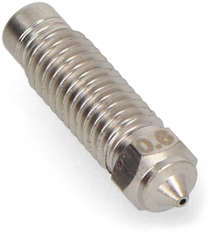 Grūdinto plieno 0.6 mm 3D spausdintuvo antgalis