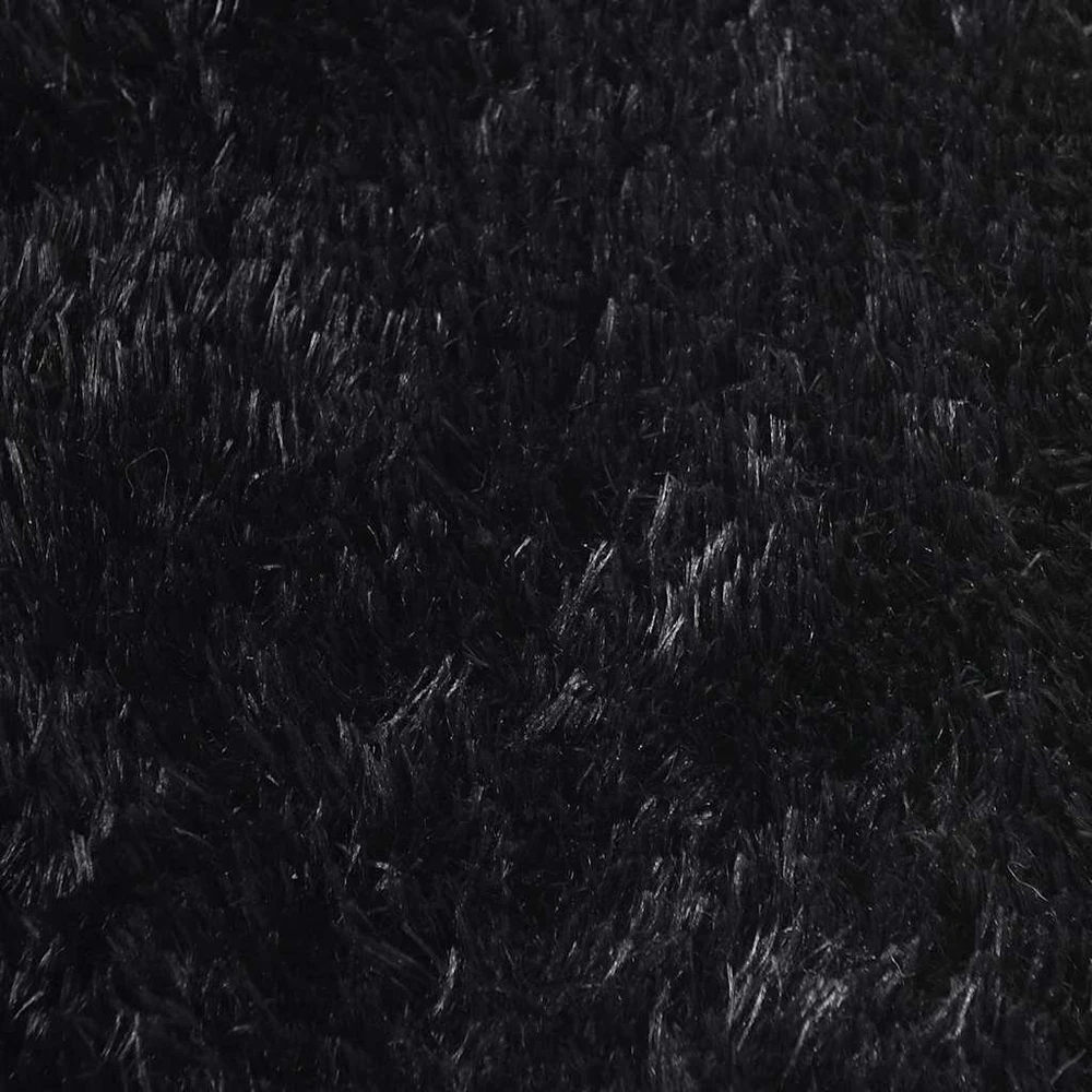 Shaggy tipo kilimas, NAVARRA, 240x340 cm, juodos, poliesteris