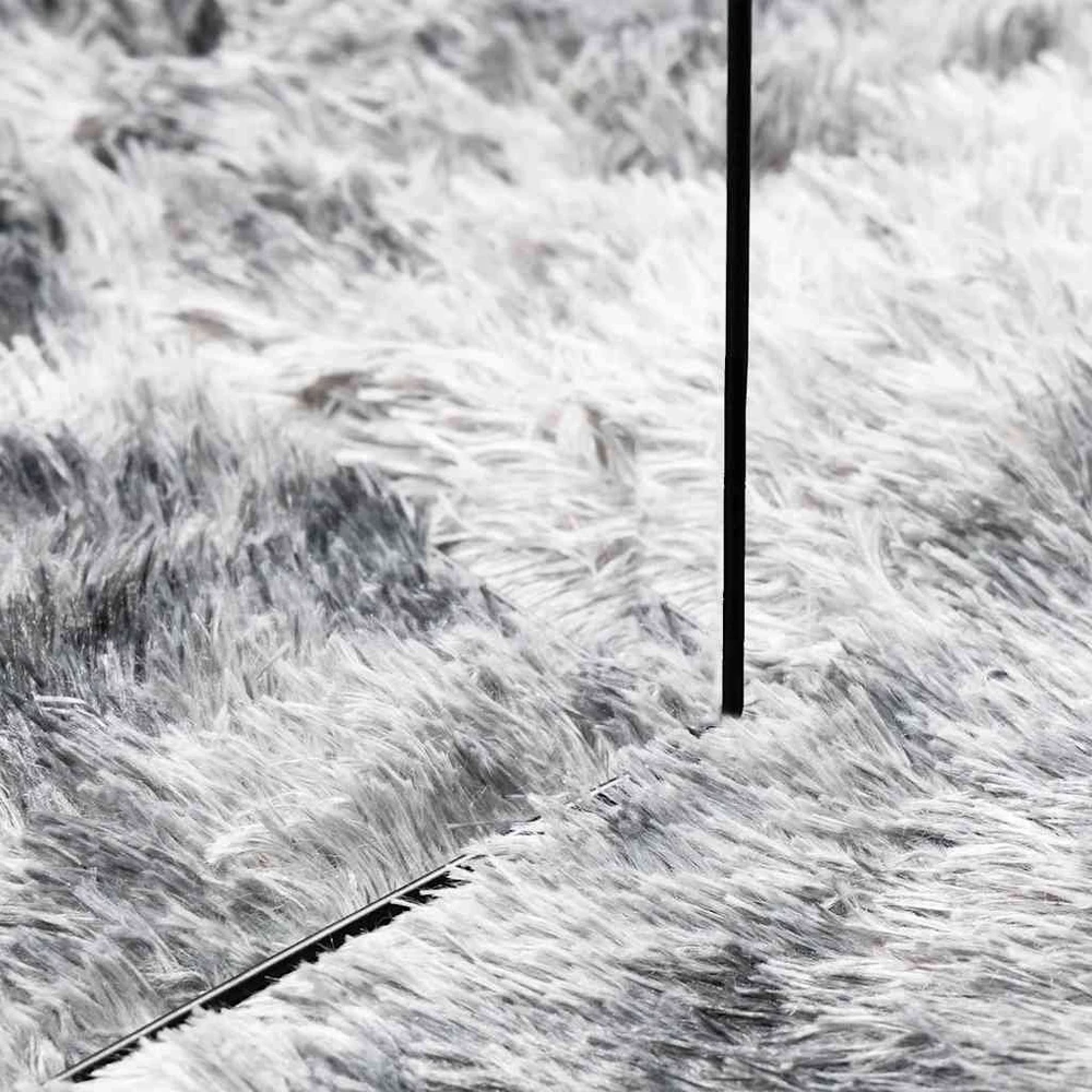 Shaggy tipo kilimas, NAVARRA, 160x160 cm, šviesiai pilka