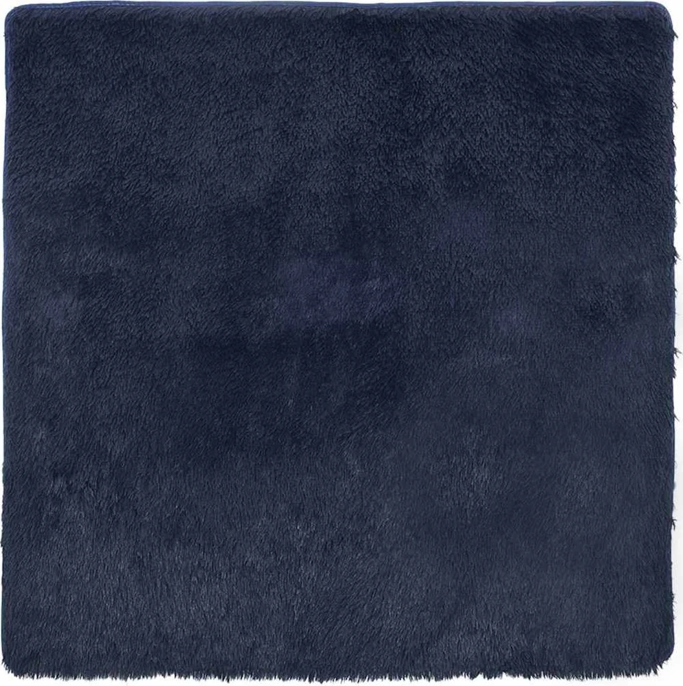Shaggy tipo kilimas, NAVARRA, 160x160 cm, tamsiai mėlyna