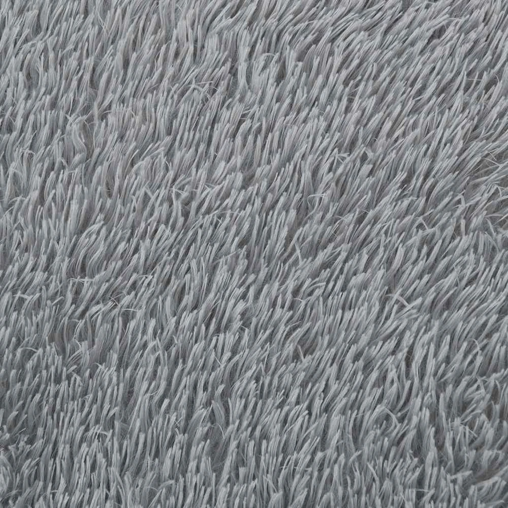 Shaggy tipo kilimas, NAVARRA, 200x200 cm, sidabrinė pilka