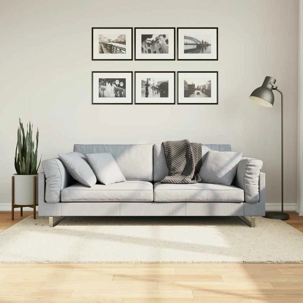 Kilimas OVIEDO, smėlio spalvos, 140x200cm, trumpi šereliai