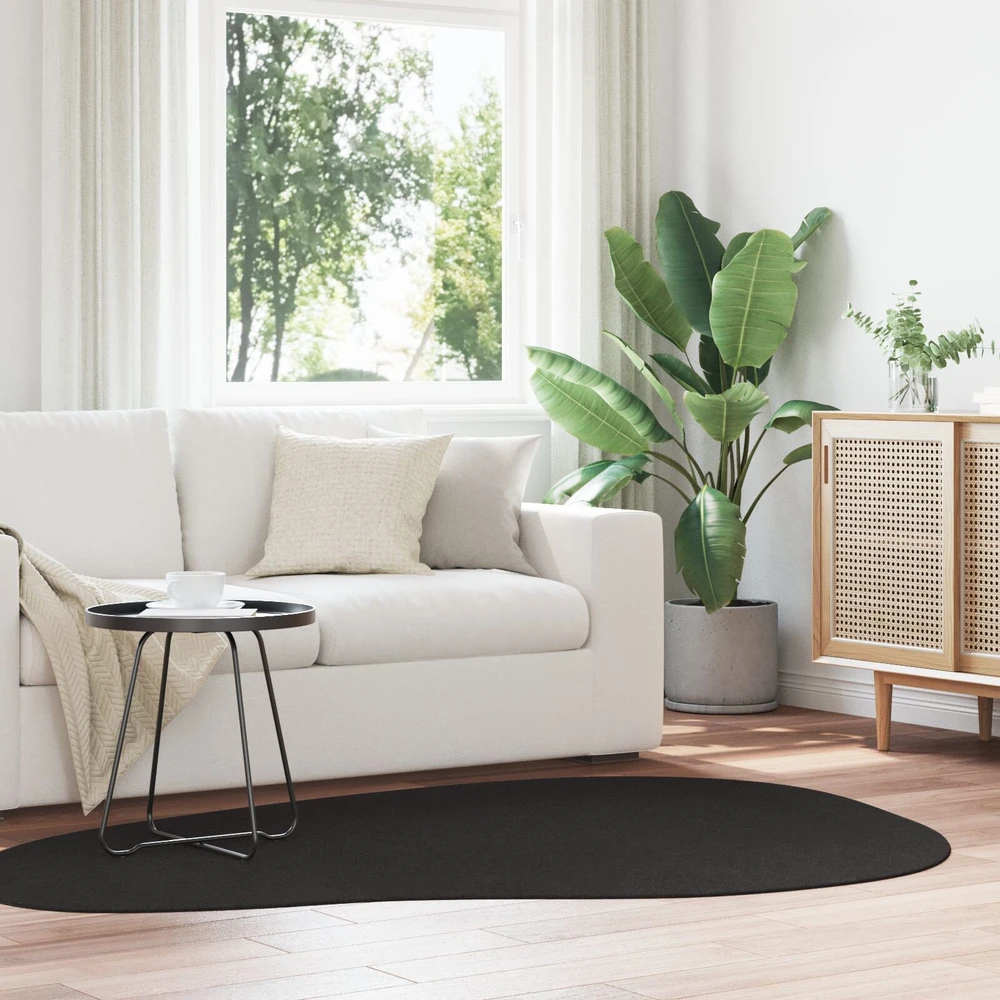 Kilimas HUARTE Juoda 140 x 200 cm Poliesteris