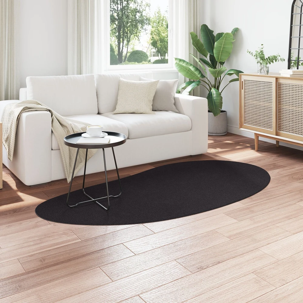 Kilimas HUARTE Juoda 100 x 200 cm Poliesteris