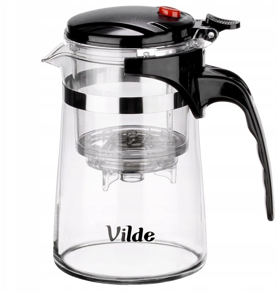Stiklinis arbatinukas su arbatos filtru Vilde, 600 ml