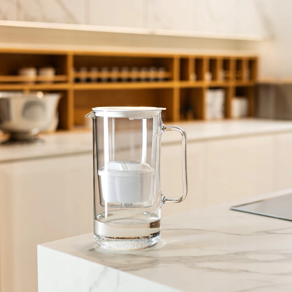 Filtravimo ąsotis Wessper ąsotis Wessper D4 BOROSILICATE MINI futureflow™ Aquamax (WES208-FF-WH)
