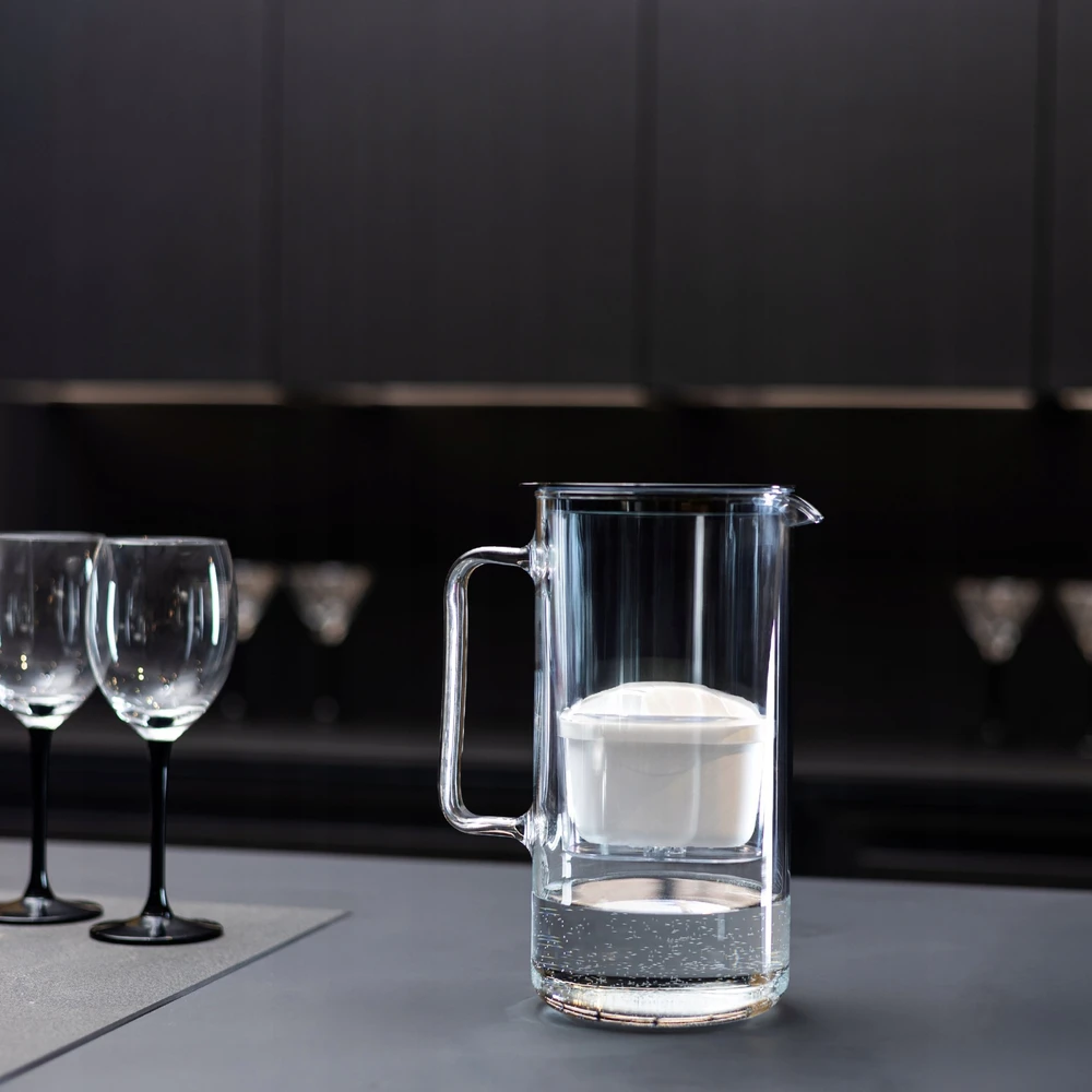 Filtravimo ąsotis Wessper ąsotis Wessper D4 BOROSILICATE MINI futureflow™ Aquamax (WES208-FF-BK)