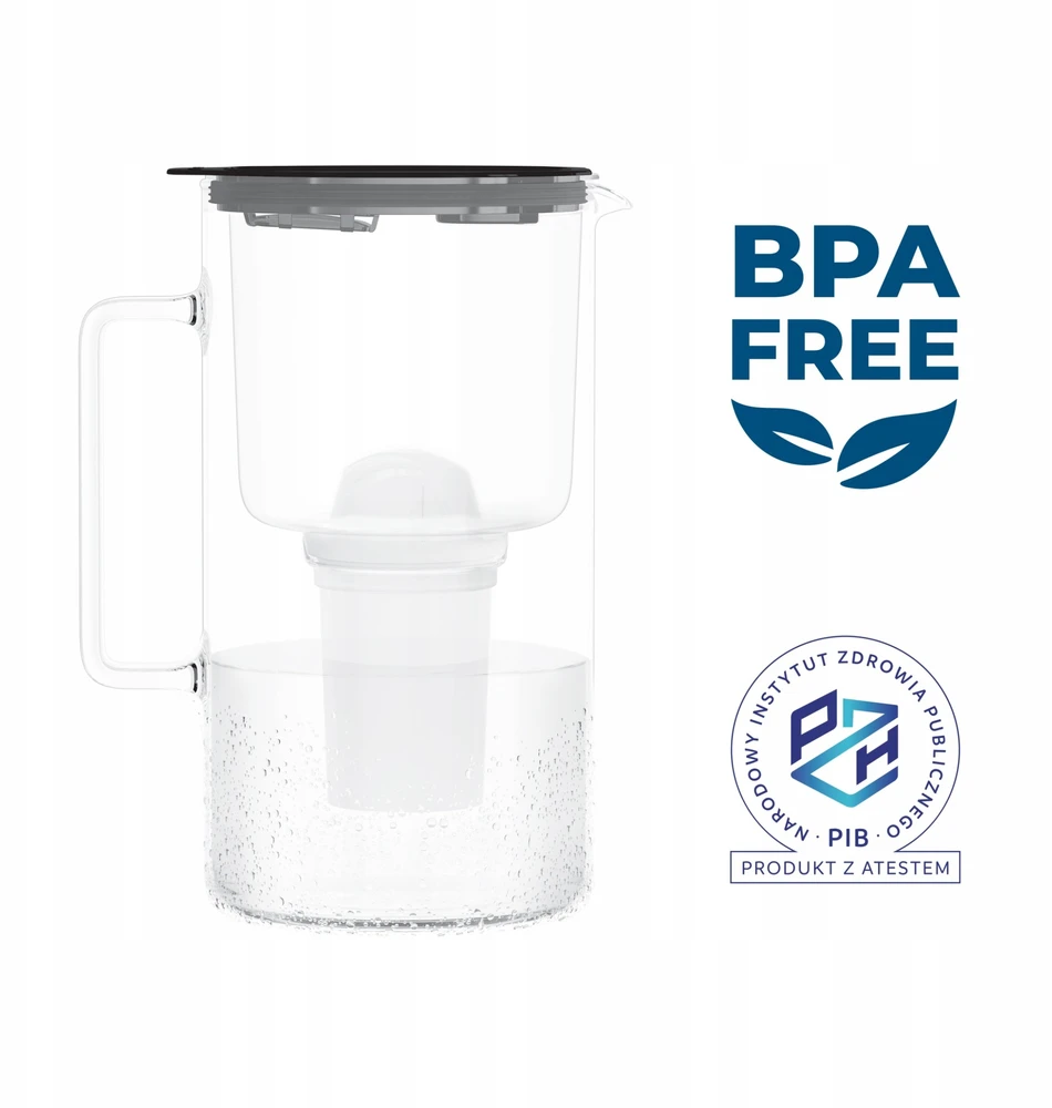 Filtravimo ąsotis Wessper ąsotis Wessper D4 BOROSILICATE MINI futureflow™ Aquaclassic (WES209-FF-BK)