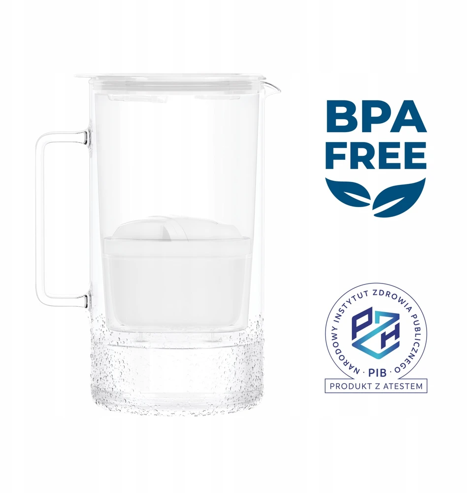 Filtravimo ąsotis Wessper ąsotis Wessper D4 BOROSILICATE MINI futureflow™ Aquamax (WES208-FF-WH)