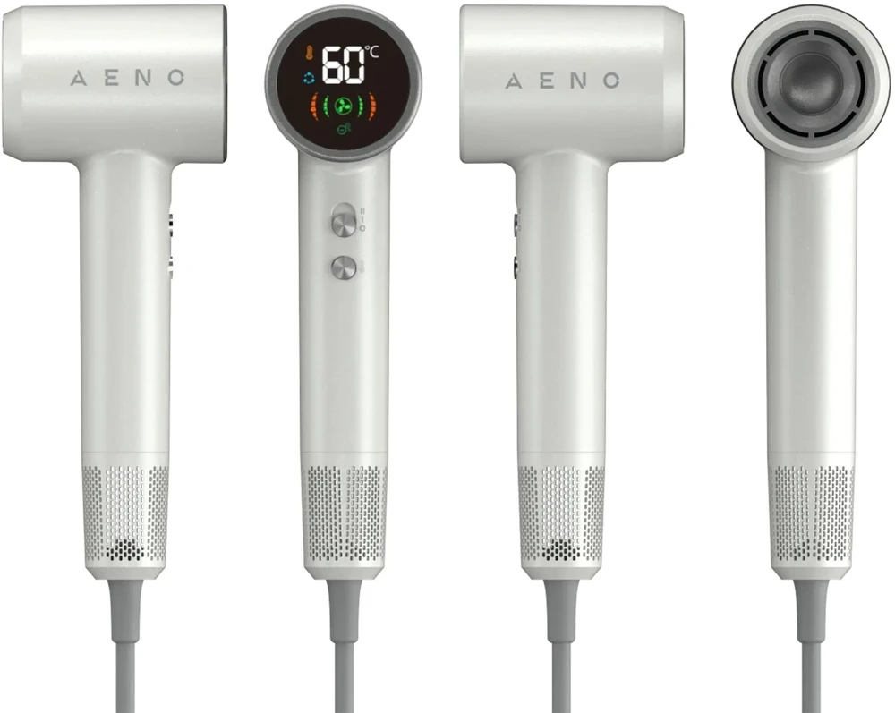 AENO HD4 High Speed Plaukų džiovintuvas, 1500W, 5+ Modes, LCD, 110000 RPM, Baltas