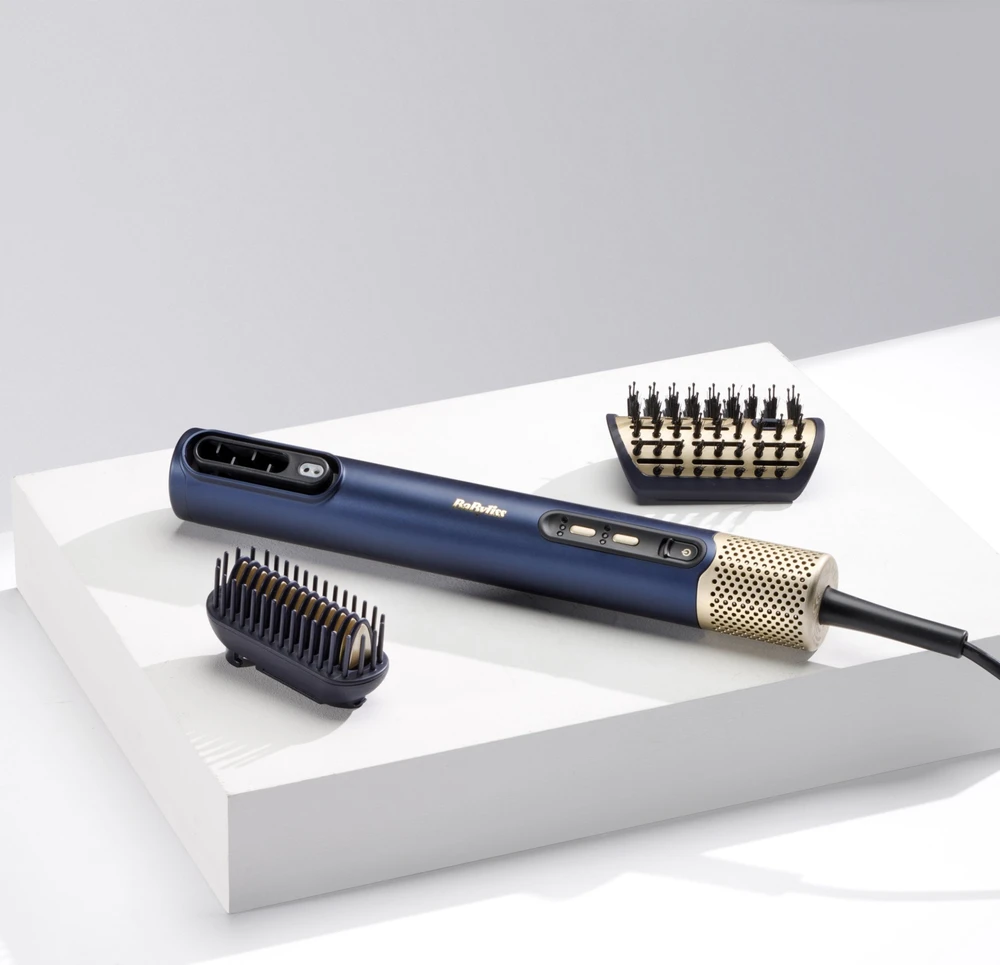 Plaukų formavimo šukos Babyliss Air Wand AS6550E, tamsiai mėlynos spalvos
