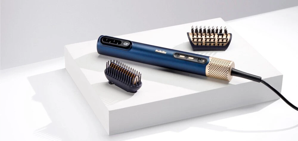Plaukų formavimo šukos Babyliss Air Wand AS6550E, tamsiai mėlynos spalvos