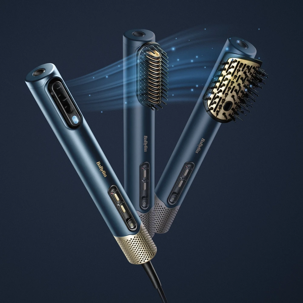 Plaukų formavimo šukos Babyliss Air Wand AS6550E, tamsiai mėlynos spalvos
