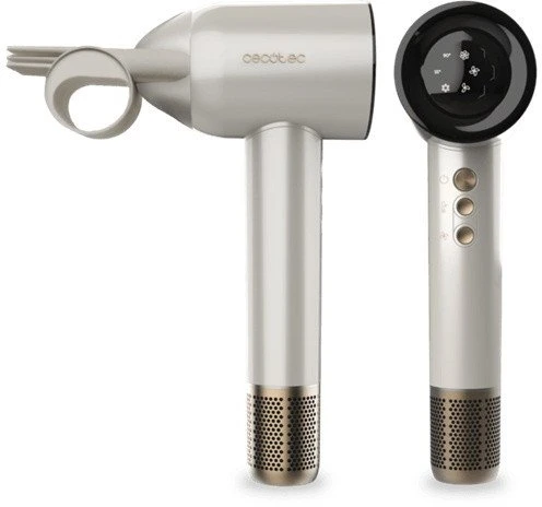 Cecotec Plaukų džiovintuvas | DryGlam Waves Champagne | 1600 W | Number of temperature settings 3 | Ionic function | Champagne | Diffuser nozzle
