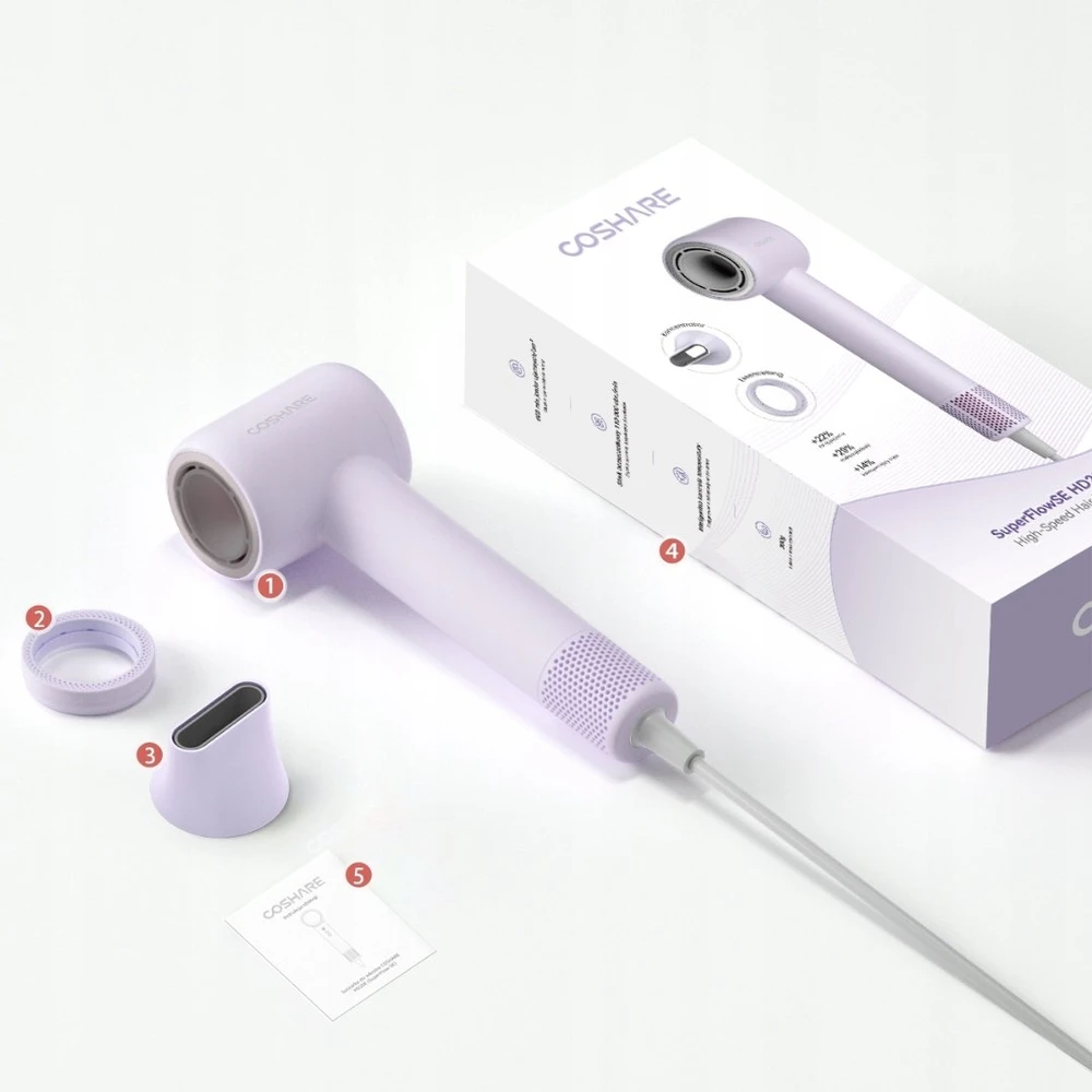 Plaukų džiovintuvas Coshare SuperFlowSE HD22E violetinė