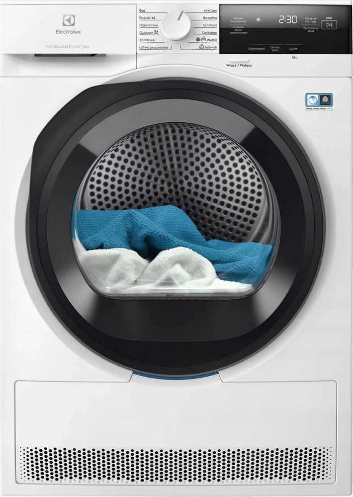 Electrolux EW7DX385AP džiovyklė su šilumos siurbliu, 8kg, balta