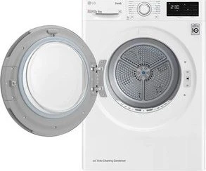 LG | Džiovyklė | RH80V3AV6N | Energijos vartojimo efektyvumo klasė D | Pakraunama iš priekio | 8kg | LED | Gylis 69 cm | Wi-Fi | Baltas