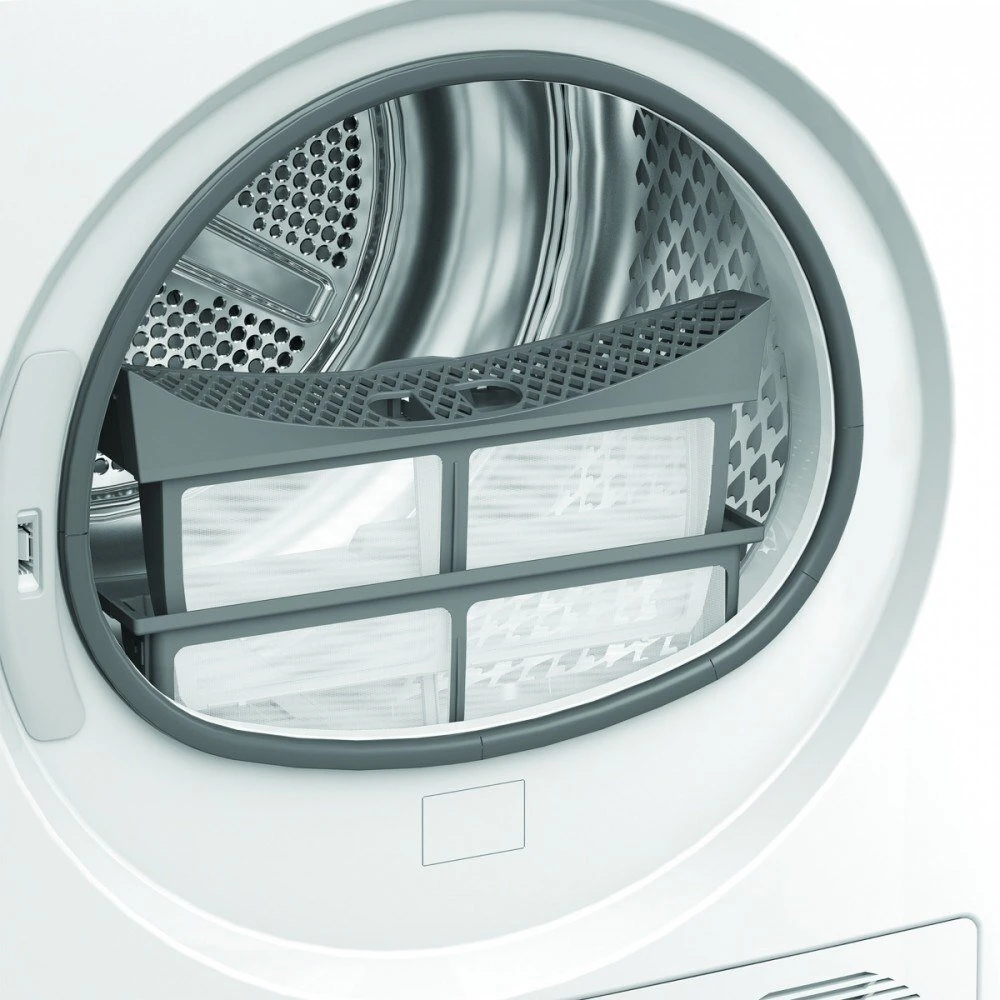 Džiovyklė Whirlpool WSD 74 WBB PL skalbimo mašinos džiovintuvas, pastatomas, priekinės pakrovos, 7kg, baltas