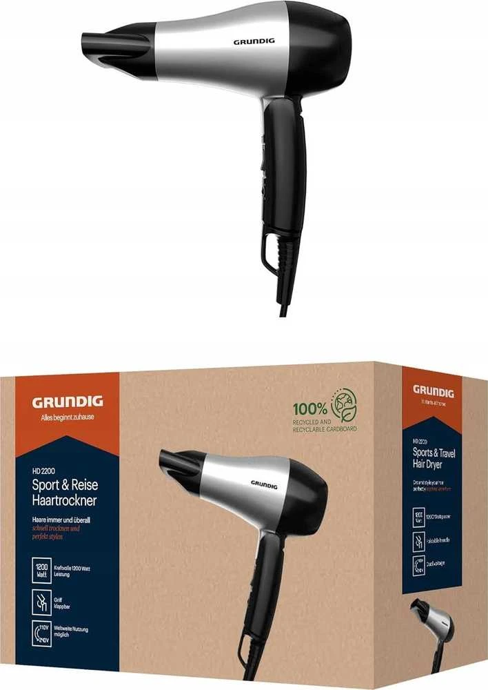 Plaukų džiovintuvas Džiovintuvas Grundig HD 2200